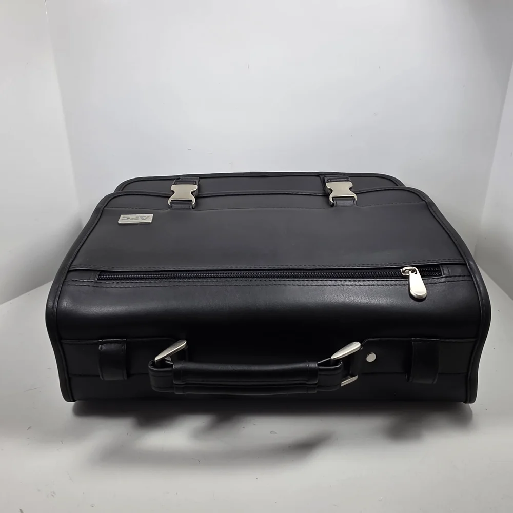 A.P.C. Black Leather Briefcase